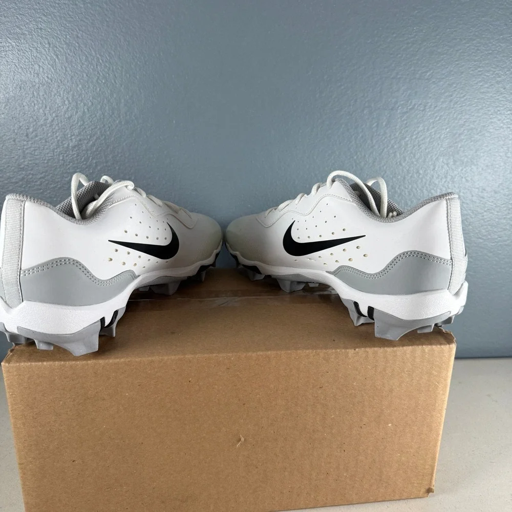 Nike Diamond baseball Cleats White Wolf Grey DJ6524-100 Mens 10